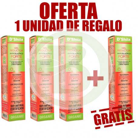 Pack 4x3 Gel Reductor Anticelulítico Forte Shila