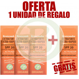 Pack 4x3 Bronceador Extraforte SPF20 200Ml. Shila