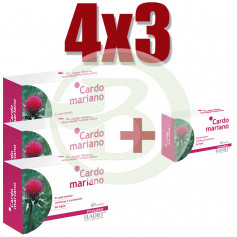 Pack 4x3 Chardon Marie 60 Comprimés Eladiet