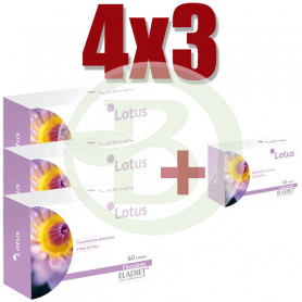 Pack 4x3 Lotus 60 Comprimidos Eladiet