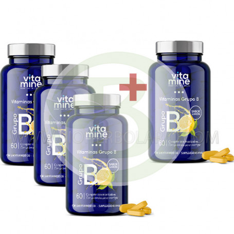 Pack 3x2 Vitaminas Grupo B 60 Comprimidos Herbora