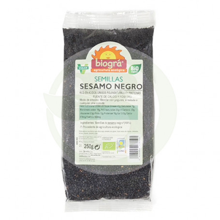 Sésame noir 250Gr. Biogra