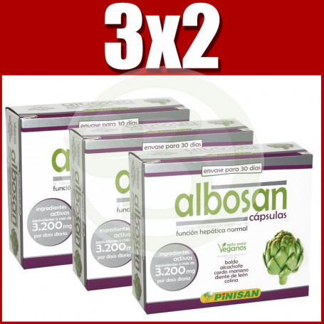 Pack 3x2 Albosan 60 Gélules Pinisan