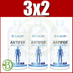 Pack 3x2 Artifer Silicium 1Lt. HCF