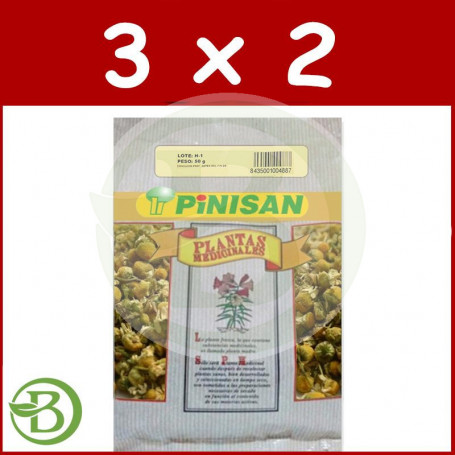 Pack 3x2 Bolsa Manzanilla Dulce 50Gr. Pinisan