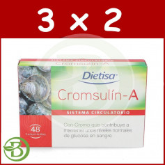 Pack 3x2 Cromsulin-A 48 Comprimés Dietisa