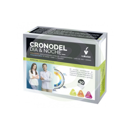 Cronodel Jour &amp; Nuit 30 Gélules Novadiet