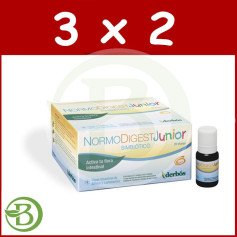 Pack 3x2 Normodigest Junior 20 Ampoules Derbos