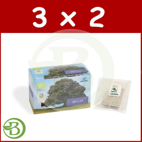 Pack 3x2 Infusiones BIO Lax 20 Filtros Derbos