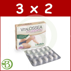 Pack 3x2 Vitalossea Colagenpro 30 Comprimidos Derbos