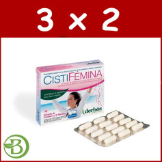 Pack 3x2 Cistifémina 30 Gélules Derbos