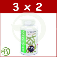 Pack 3x2 Spiruline 500 180 Comprimés Intersa