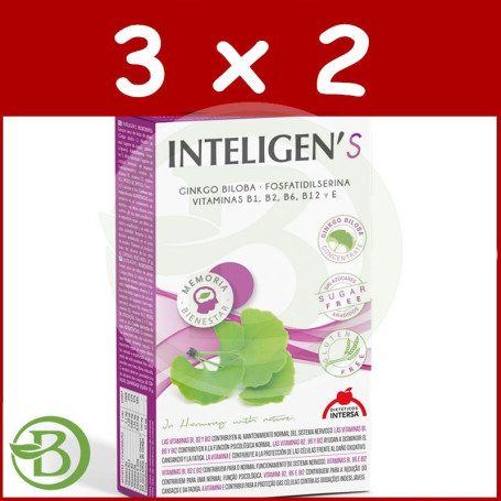 Pack 3x2 Inteligens 60 Cápsulas Intersa