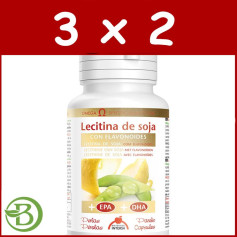 Pack 3x2 Lécithine de Soja avec Bioflavonoïdes 90 Gélules Intersa