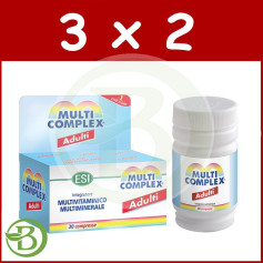 Pack 3x2 Multicomplexes Adultes 30 Comprimés ESI - Trepat Diet