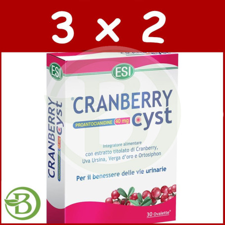 Pack 3x2 Cranberry Cyst 700Mg. Laboratorios ESI