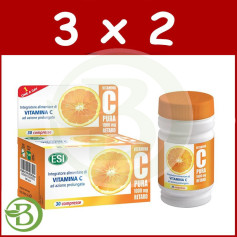 Pack 3x2 Vitamine C Pure Retard 1000Mg. esi