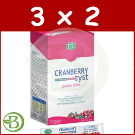 Pack 3x2 Cranberry Cyst 16 Pocket Drink ESI - Trepat Diet