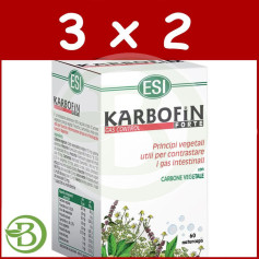 Pack 3x2 Karbofin Forte 60 Gélules ESI - Trepat Diet