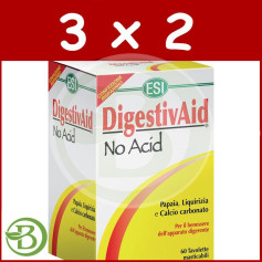 Pack 3x2 Digestivaid Sans Acide 60 Comprimés ESI - Trepat Diet