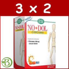 Pack 3x2 Nodol Curcuma 30 Gélules Esi