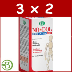 Pack 3x2 Nodol Coral Calcium Max 80 Cápsulas Esi