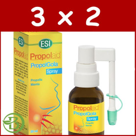 Pack 3x2 Propolaid Propolgola Spray Con Alcohol 20Ml. ESI - Trepat Diet
