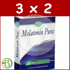 Pack 3x2 Mélatonine 30 Comprimés 1Mg. ESI - Régime Trepat