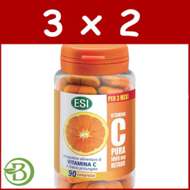 Pack 3x2 Vitamina C Pura Retard 90 Comprimidos ESI