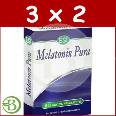 Pack 3x2 Mélatonine 60 Comprimés 1Mg. ESI - Régime Trepat