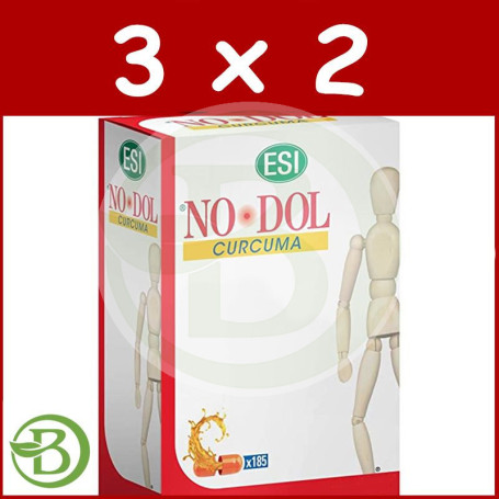 Pack 3x2 Nodol Cúrcuma 10 Cápsulas Esi