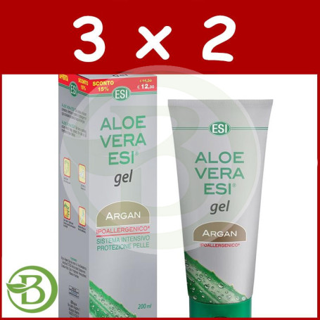 Pack 3x2 Gel de Aloe Vera con Argán 200Ml. Esi