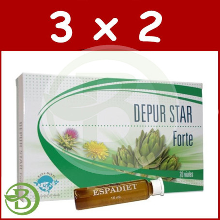 Pack 3x2 Depur Star Forte 20 Viales 10Ml. Espadiet