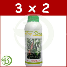 Pack 3x2 Aloe Vera Jugo 1Lt. Espadiet