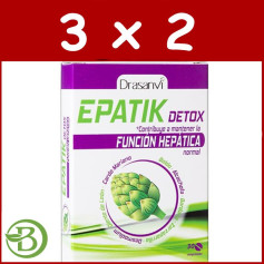 Pack 3x2 Epatik Detox 30 Comprimés Drasanvi