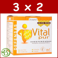 Pack 3x2 Vitalpur Défenses 20 Ampoules Drasanvi