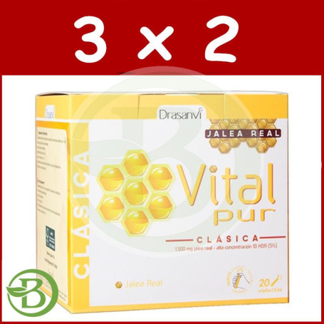 Pack 3x2 Vitalpur Clásica 20 Viales Drasanvi