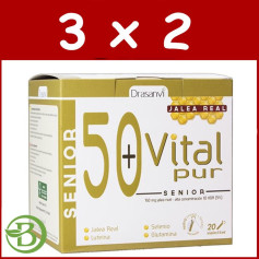 Pack 3x2 Vitalpur Senior 20 Ampoules Drasanvi