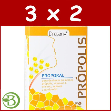 Pack 3x2 Propolis Oral Masticable Drasanvi