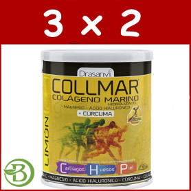 Pack 3x2 Collmar con Cúrcuma Sabor Limón 300Gr. Drasanvi