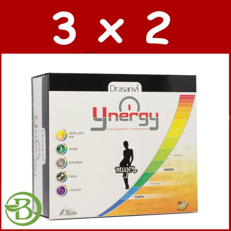 Pack 3x2 Ynergy Mujer 24 Capsulas Drasanvi