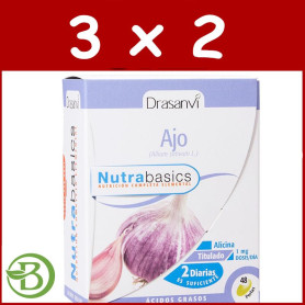 Pack 3x2 Ajo Macerado 1.000Mg. 48 Perlas Drasanvi