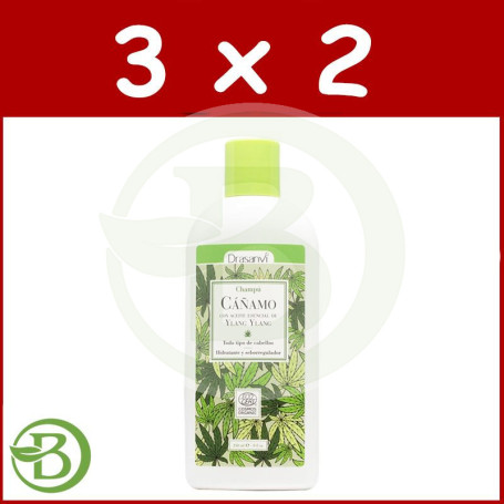 Pack 3x2 Champú Cáñamo Bio 250Ml. Drasanvi