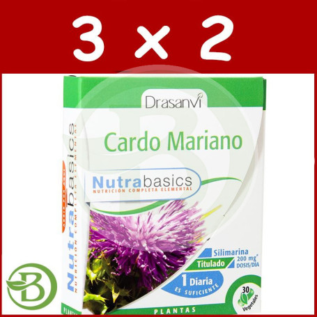 Pack 3x2 Cardo Mariano 30 Cápsulas Drasanvi