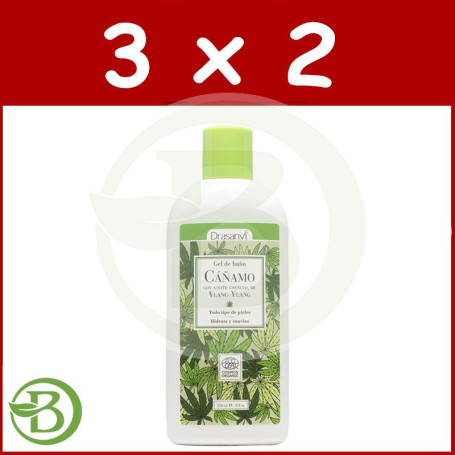 Pack 3x2 Gel Baño Cáñamo Bio 250Ml. Drasanvi