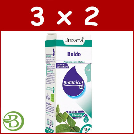 Pack 3x2 Glicerinado Boldo Bio 50Ml. Drasanvi