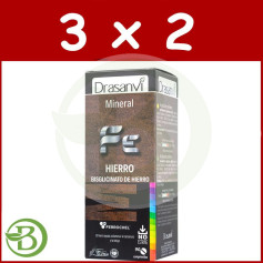 Pack 3x2 Bisglycinate de Fer Ferrochel 90 Comprimés Drasanvi