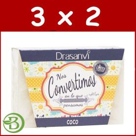 Pack 3x2 Jabón Coco 100Gr. Drasanvi