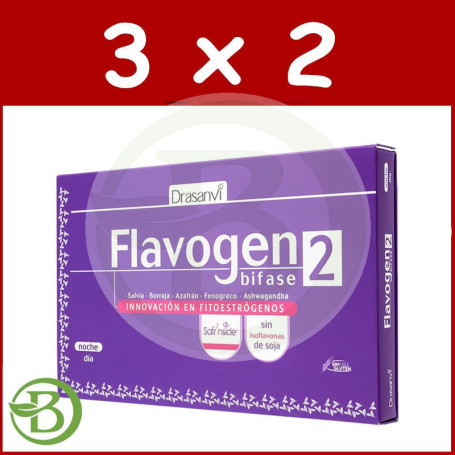 Pack 3x2 Flavogen Bifase 2 60 Capsulas Drasanvi