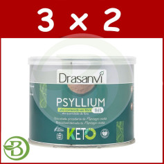 Pack 3x2 Psyllium Bio 200Gr. Keto Drasani